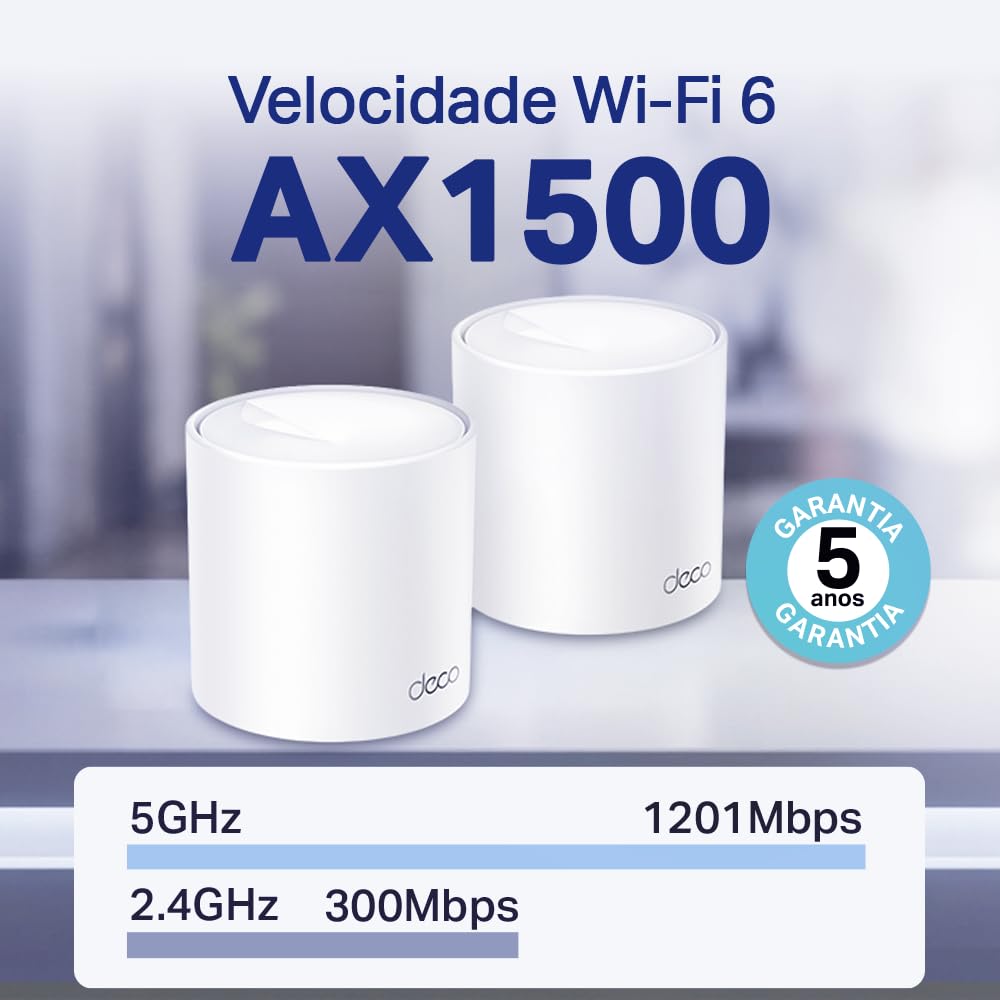 TP-Link Deco X1500(2 Pack)-AX1500 Whole Home Mesh Wi-Fi 6 System